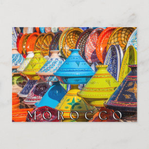 Carte Postale Magnifique nourriture colorée Tajine marocaine