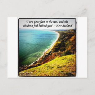 Carte Postale Magnifique Nouvelle-Zélande et proverbe célèbre