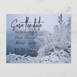 Carte Postale Magnifique paysage du lac d'hiver Enregistrer la d
