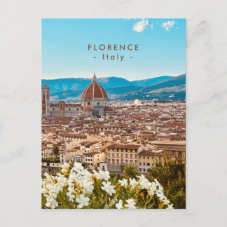 Carte Postale Magnifique paysage urbain de Florence Toscane Ital