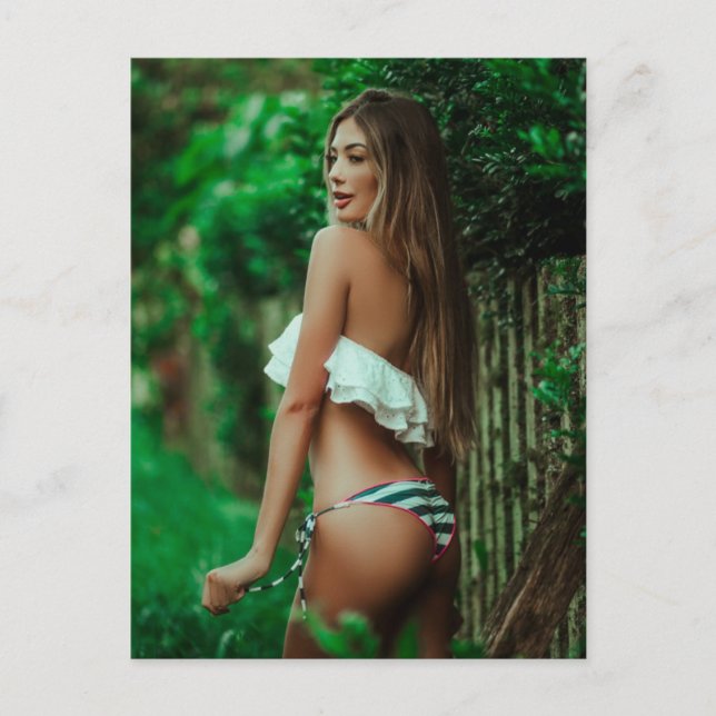 Carte Postale Magnifique ! Photo Bikini Babe (Devant)