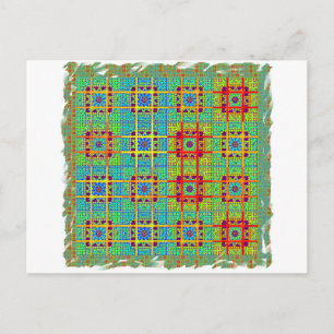 Carte Postale Magnifique Tribal sud-africain Tribal Print vecteu