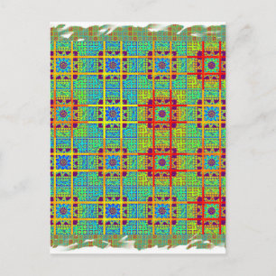 Carte Postale Magnifique Tribal sud-africain Tribal Print vecteu