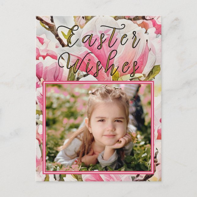 Carte postale Magnolia Pâques (Devant)