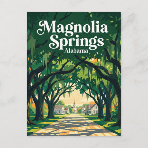 Carte Postale Magnolia Springs États-Unis