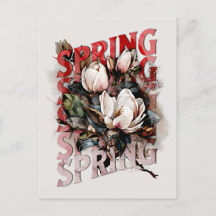 Carte Postale Magnolias du printemps