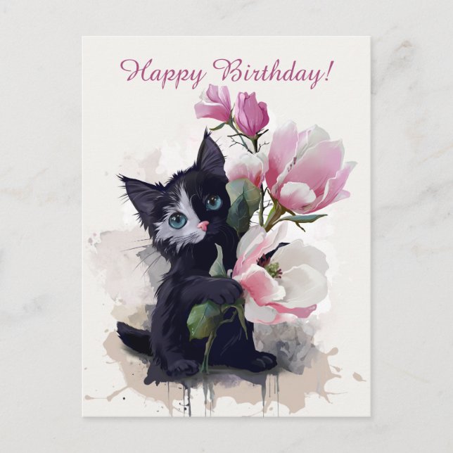 Carte Postale Magnolias fleurit (Devant)