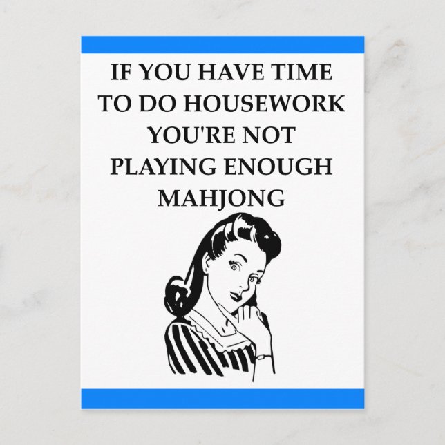 CARTE POSTALE MAHJONG (Devant)