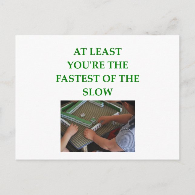 CARTE POSTALE MAHJONG (Devant)