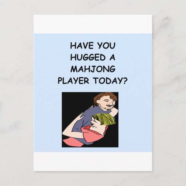 Carte Postale mahjong (Devant)