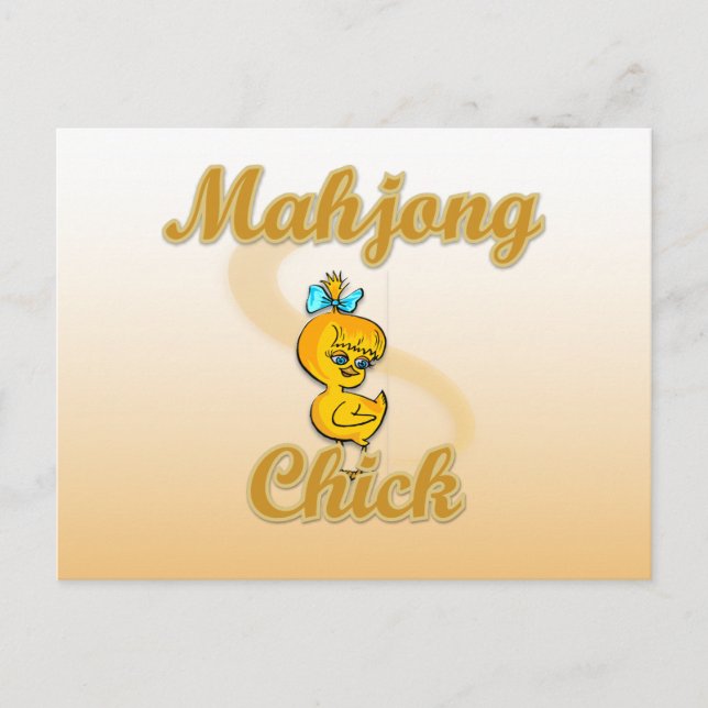 Carte Postale Mahjong Chick (Devant)