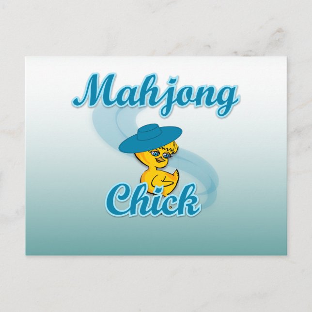 Carte Postale Mahjong chick #3 (Devant)
