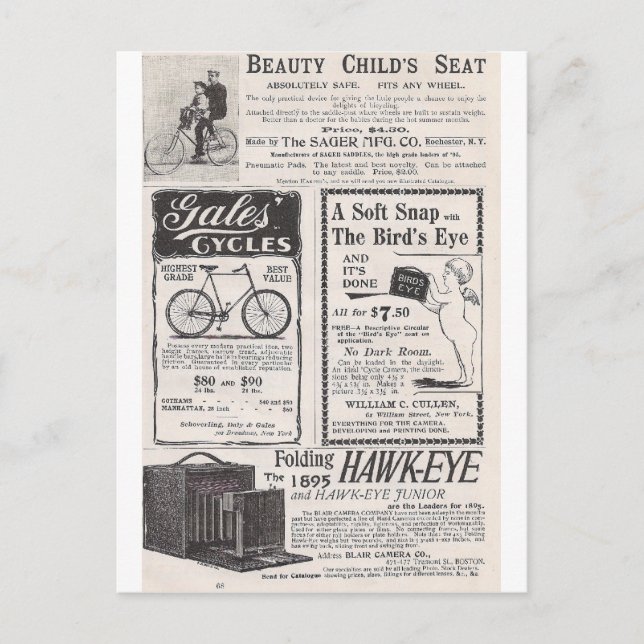 Carte Postale Mai 1895 Harper's Ads (Devant)