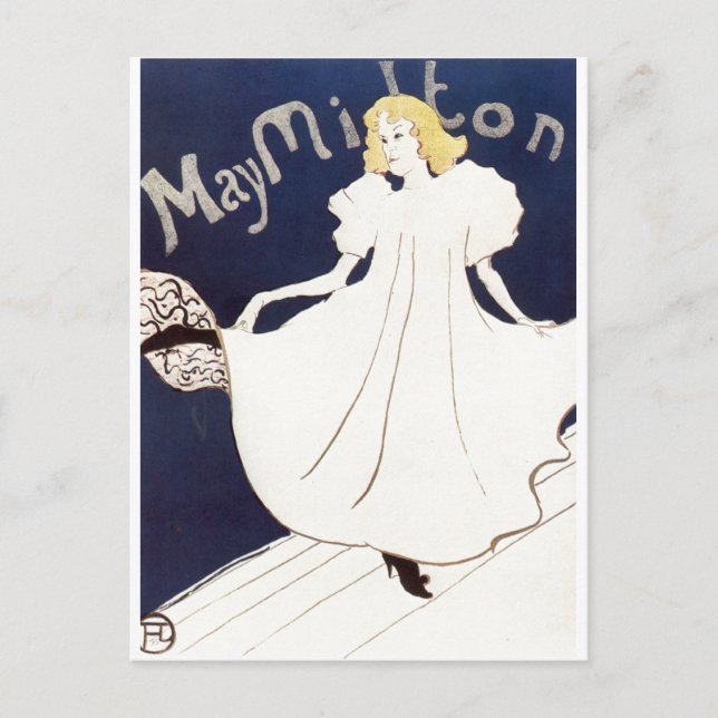 Carte Postale Mai Milton 1895 Henri de Toulouse-Lautrec (Devant)