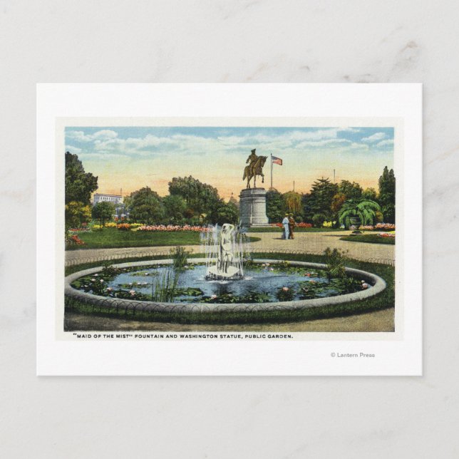 Carte Postale Maid of the Mist Fountain, Washington Statue (Devant)