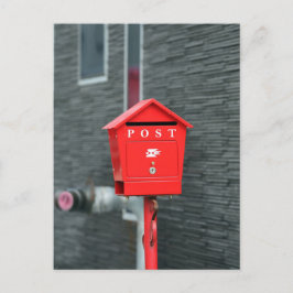 CARTE POSTALE MAIL BOX POST RED BOX POSTCROSSING