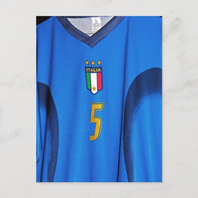 Carte Postale maillot de football italien (Devant)