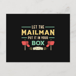 Carte Postale Mailman Day Post Postman Mail Job Delivery Cadeau