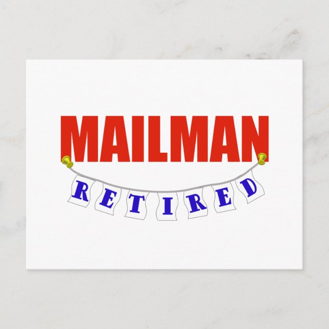 CARTE POSTALE MAILMAN RETRAITÉ (Devant)