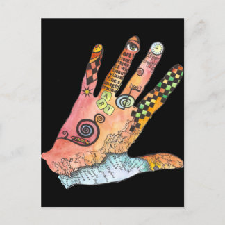 Carte Postale Main curative