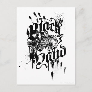 Carte Postale Main noire - Collage