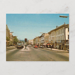 Carte Postale Main St, Danbury, CT Vintage