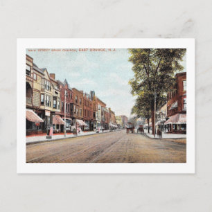 Carte Postale Main St, East Orange, New Jersey Vintage