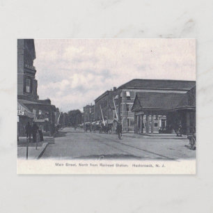 Carte Postale Main St, Hackensack, New Jersey Vintage
