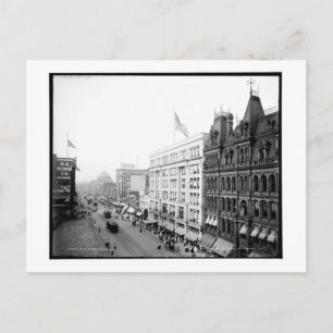 Carte Postale Main Street, Buffalo, New York Vintage