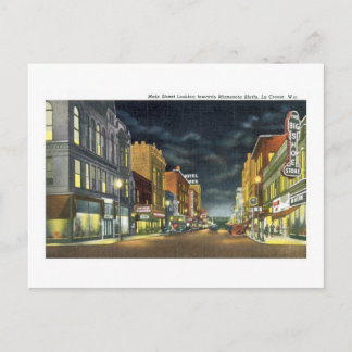 Carte Postale Main Street, La Crosse, Wisconsin