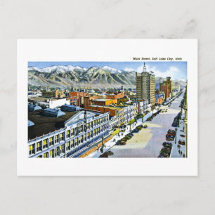 Carte Postale Main Street, Salt Lake City, Utah