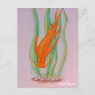 Carte Postale Main tirée Koi Carp