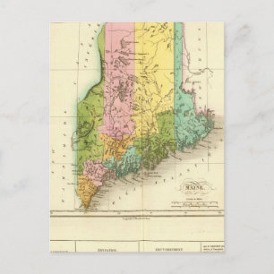 Carte Postale Maine États-Unis