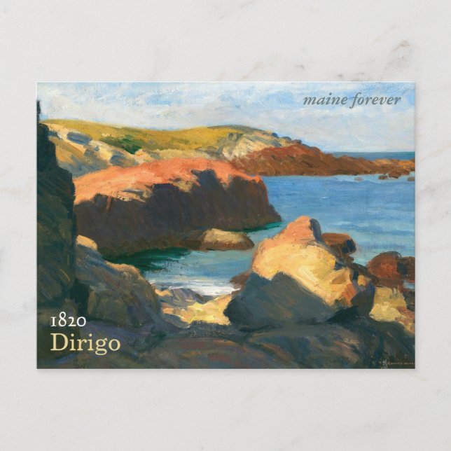 Carte postale Maine Forever Bicentennial Stamp (fa (Devant)