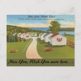 Carte Postale Maine, Glen Cove Motor Court, Camden