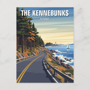 Carte Postale Maine Kennebunkport Kennebunks Travel