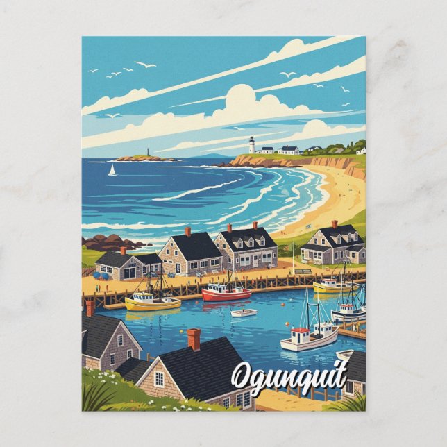 Carte Postale Maine Ogunquit Travel (Devant)