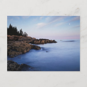 Carte Postale Maine, Parc national de l'Acadie, Moonset