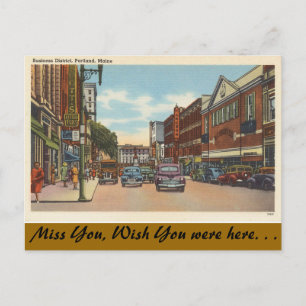 Carte Postale Maine, Portland, Centre-ville