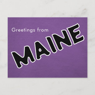 Carte Postale Maine pourpre