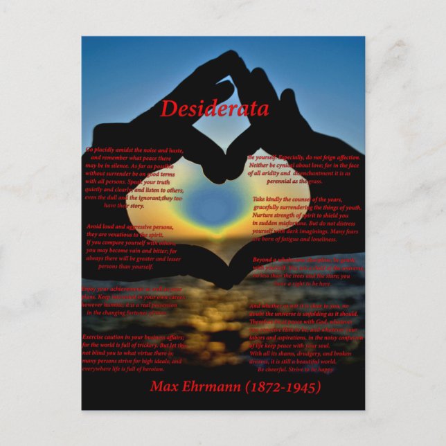 Carte Postale Mains (Devant)