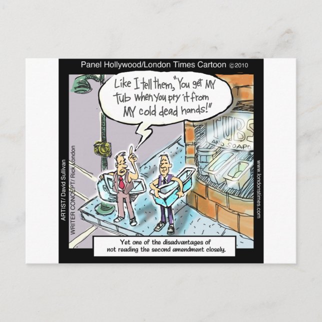 Carte Postale Mains propres à froid avec armes à feu Drôle cadea (Devant)