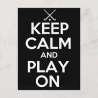 Maintenez le calme et jouez sur - Hockey sur gazon