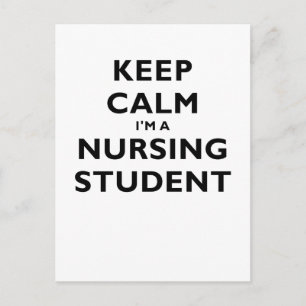 Carte Postale Maintenir le calme Je suis un étudiant en soins in