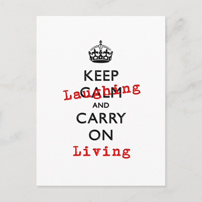 CARTE POSTALE MAINTENIR LE RIRE (Devant)