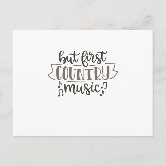 Carte Postale Mais la première musique country (Devant)