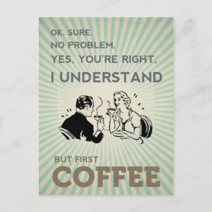 CARTE POSTALE MAIS PREMIER CAFÉ