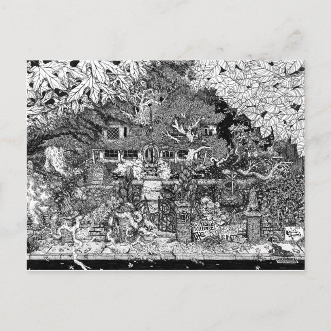 Carte Postale Maison au bout de la voie (Devant)