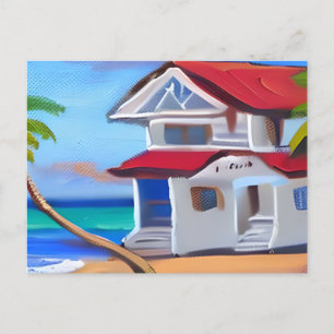 Carte Postale Maison Blanche Maintenir le contact