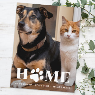 Carte Postale Maison Chien Déménagement Photo Personnalisée Nous